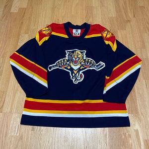 cocina obesidad mantequilla Vintage Starter Florida Panthers NHL Stitched Navy Blue Fight - Etsy España