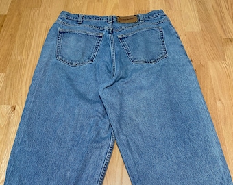 Vintage 90er Jahre Timberland Medium Wash Denim Blue Jeans Größe 36 x 32