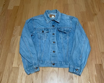 Vintage 80-90's LEVIS Distressed Trucker Jacket 70506 0216 Denim