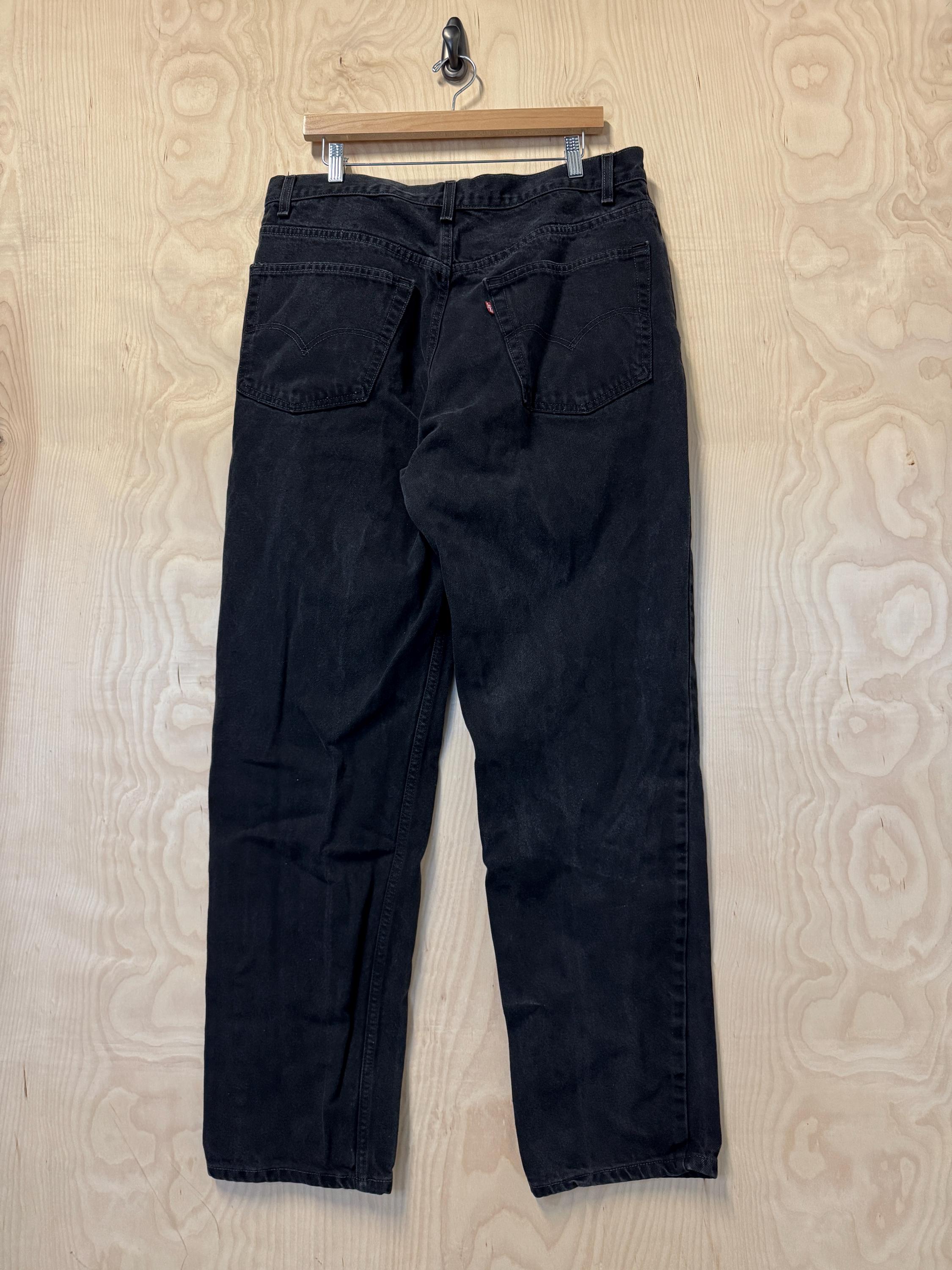 Denim Levi 560 Comfort Fit Jeans Big And Tall Black Vintage Black