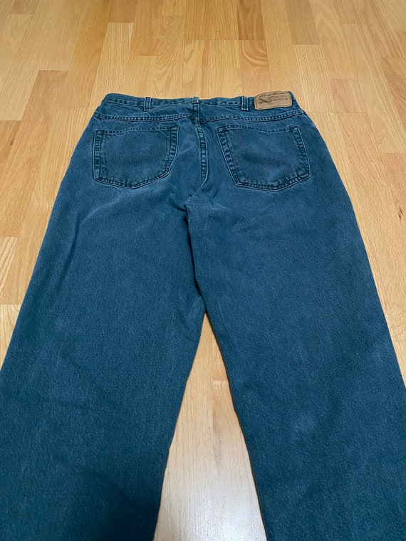 Vintage 90s Eddie Bauer Green Denim Jean size 34 x