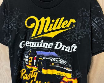 Vintage Rusty Wallace Miller Genuine Draft Car All Over
