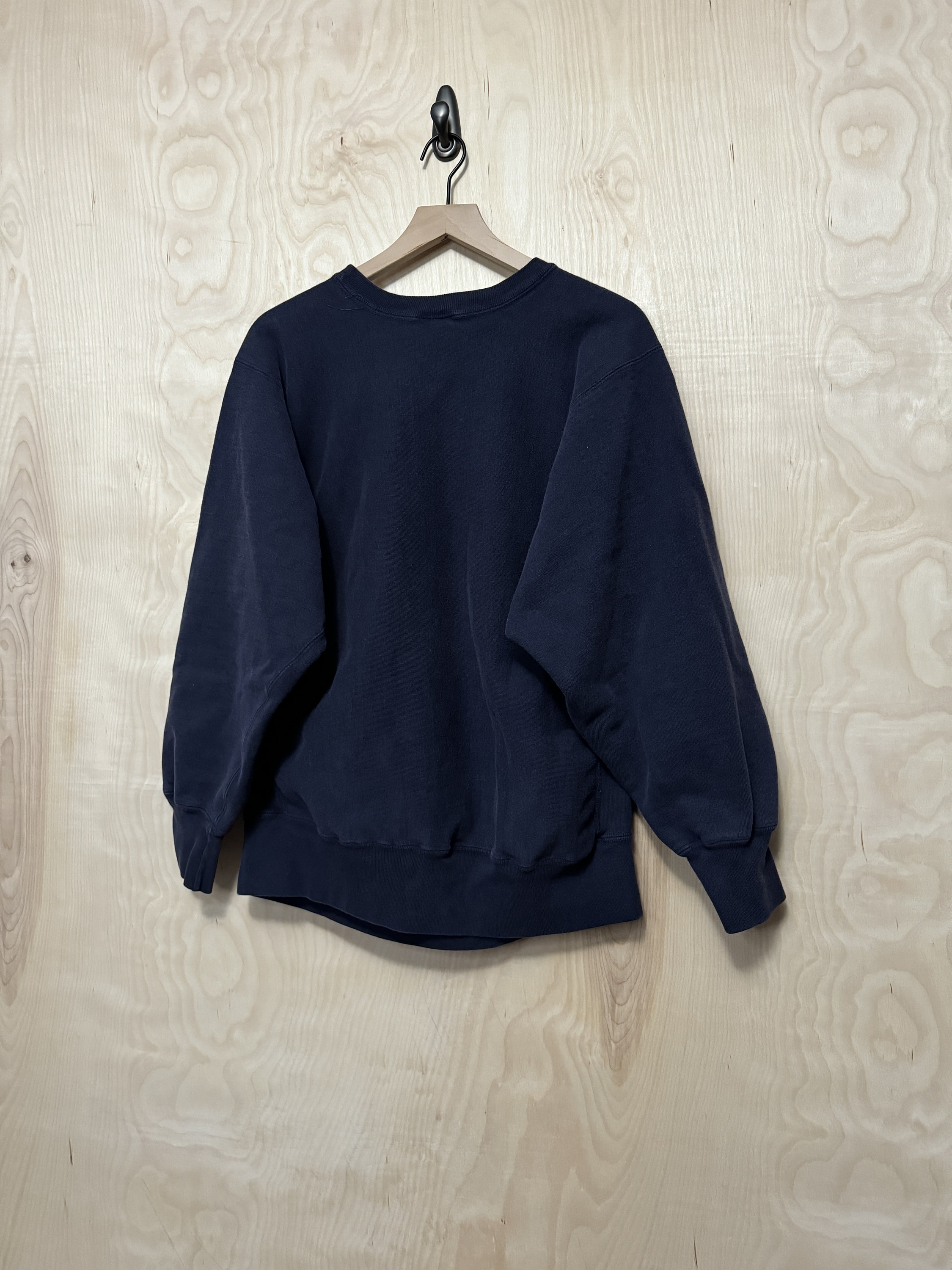 Vintage 1980s Champion USNA Navy Reverse Weave Warmup Hoodie