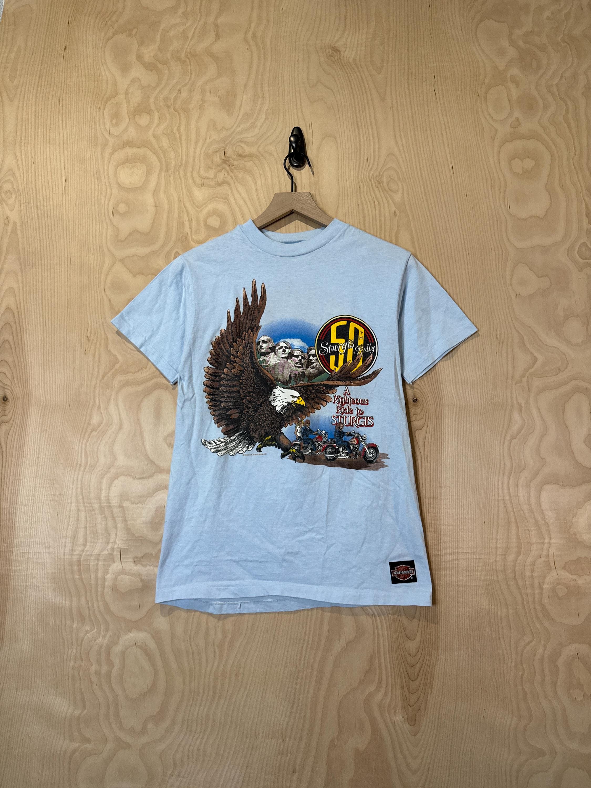Vintage Harley Davidson A Righteous Ride to Sturgis Bald Eagle Mt 