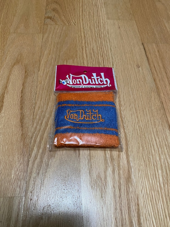 Vintage New Von Dutch Stitched Spell Out Orange B… - image 1