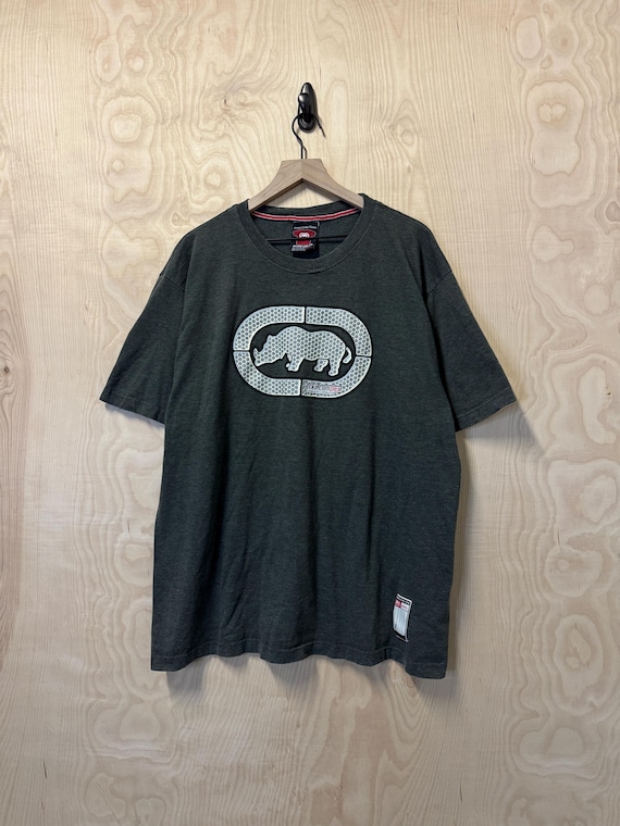 Vintage Y2K Ecko Unltd Logo Double Sided Graphic Charcoal