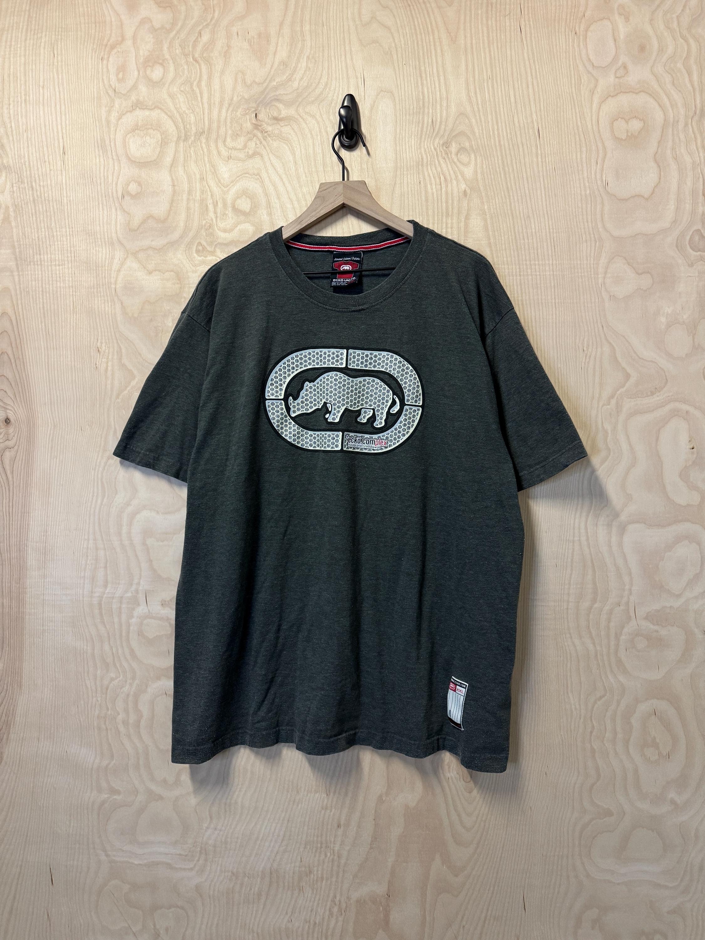 Vintage Y2K Ecko Unltd Logo Double Sided Graphic Charcoal
