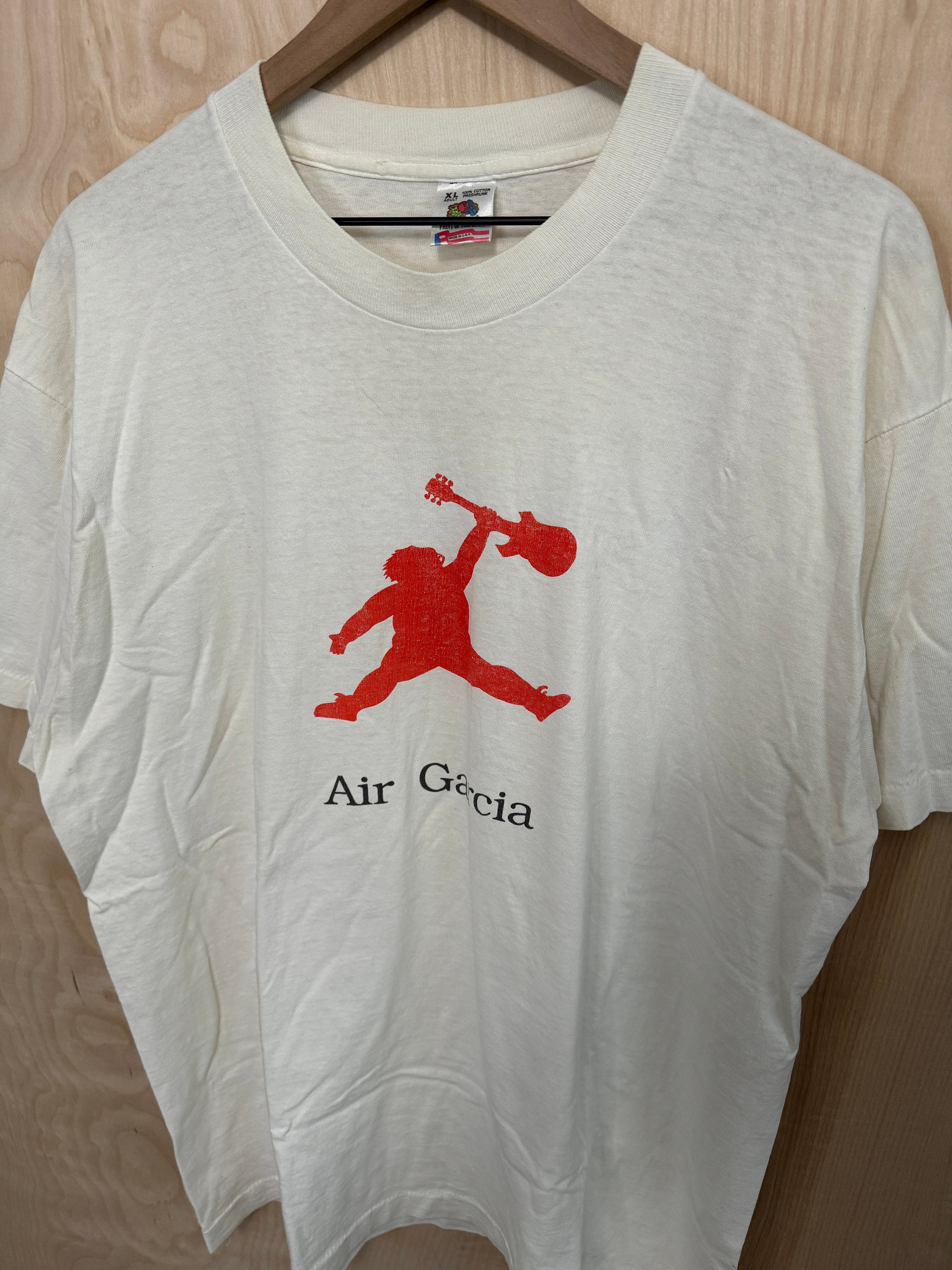 Vintage 90s Air Garcia Jordan Grateful Dead Single Stitch White