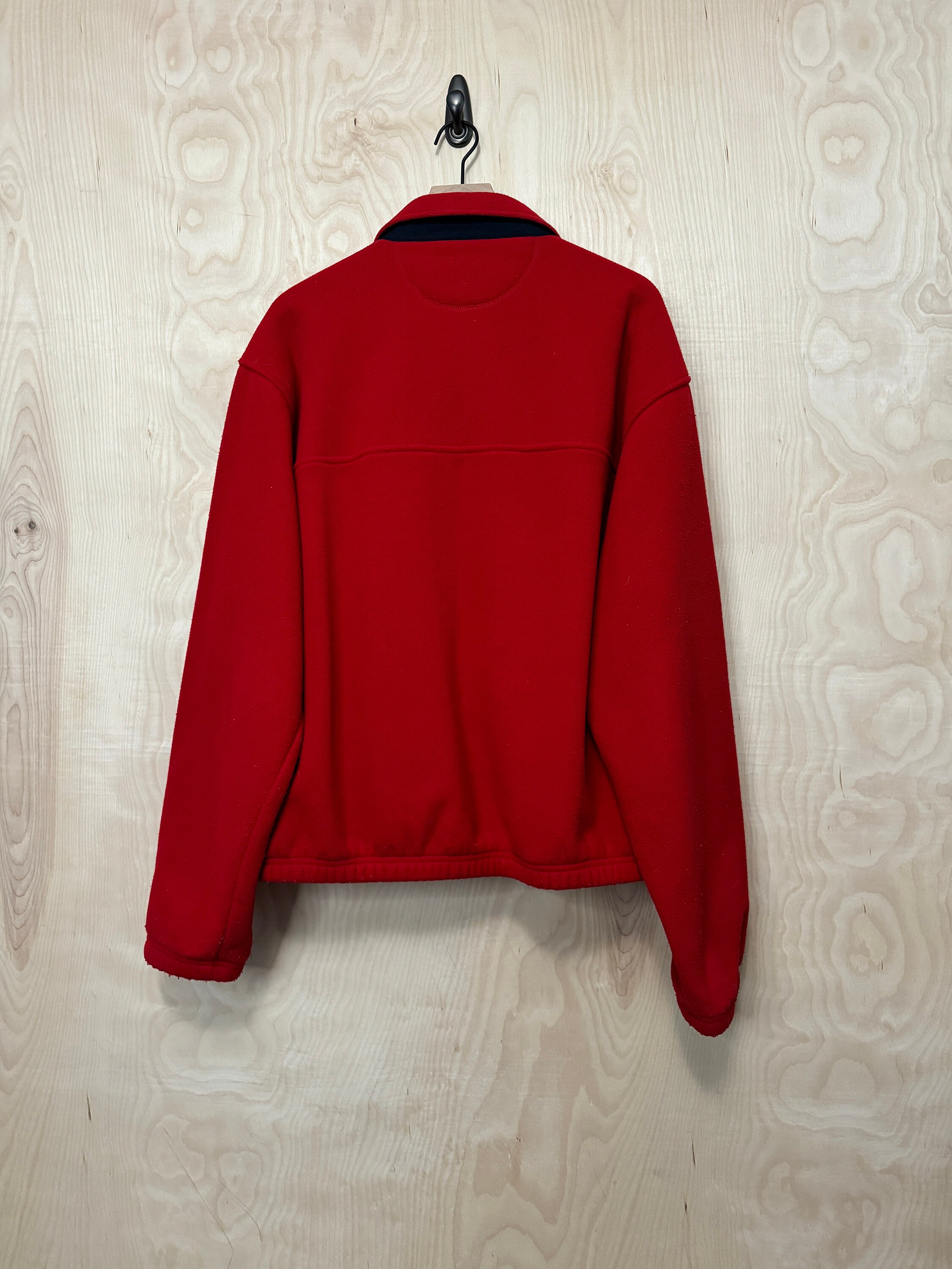 Vintage Chaps Ralph Lauren Red Polyester Fleece Harrington