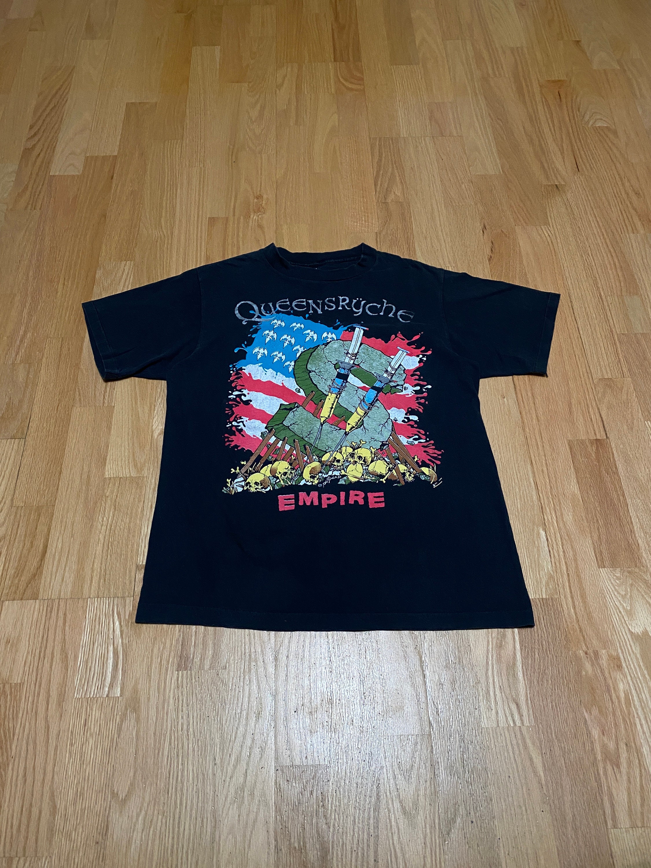 Vintage Queensryche Empire Tour Pushead Giant Black Cotton T - Etsy