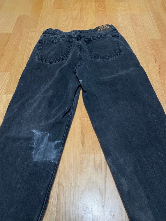 Vintage 90s Old Navy Distressed Denim Black Jeans… - image 5