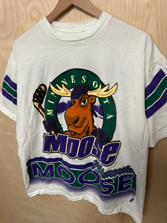 Vintage 90s Minnesota Moose Salem IHL Double Side… - image 2