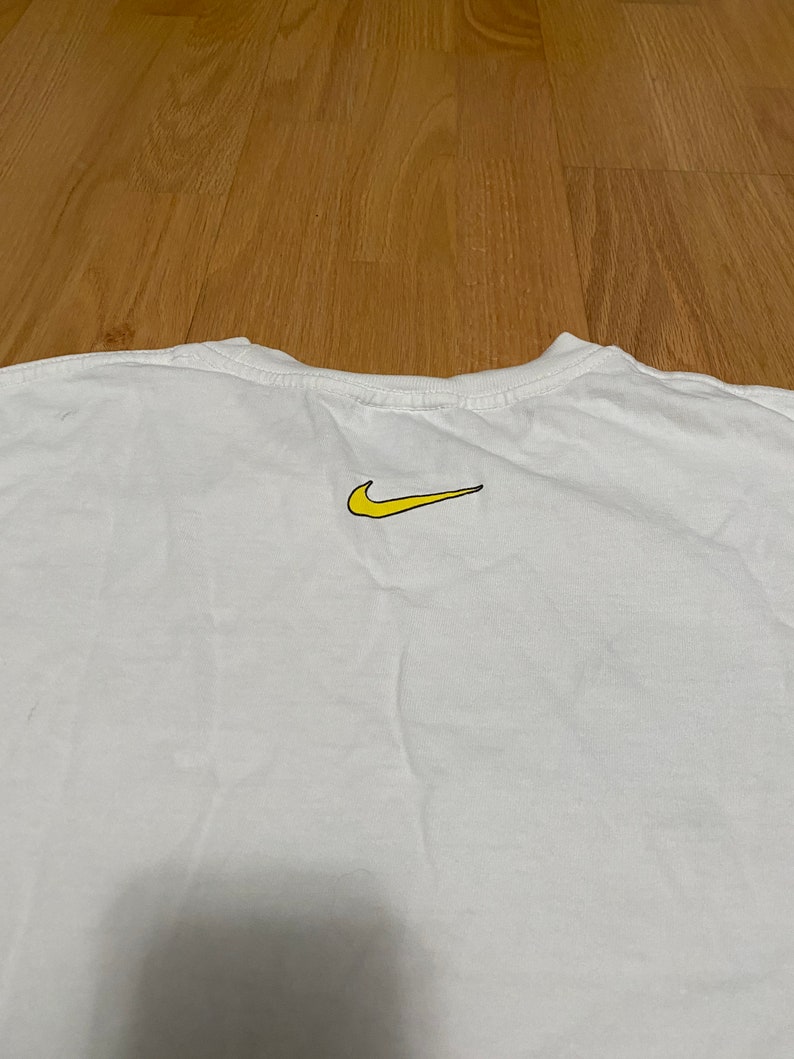 Vintage 90s Nike Air Max TN Tuned Air Logo White Cotton T Shirt size Large Made in USA image 7