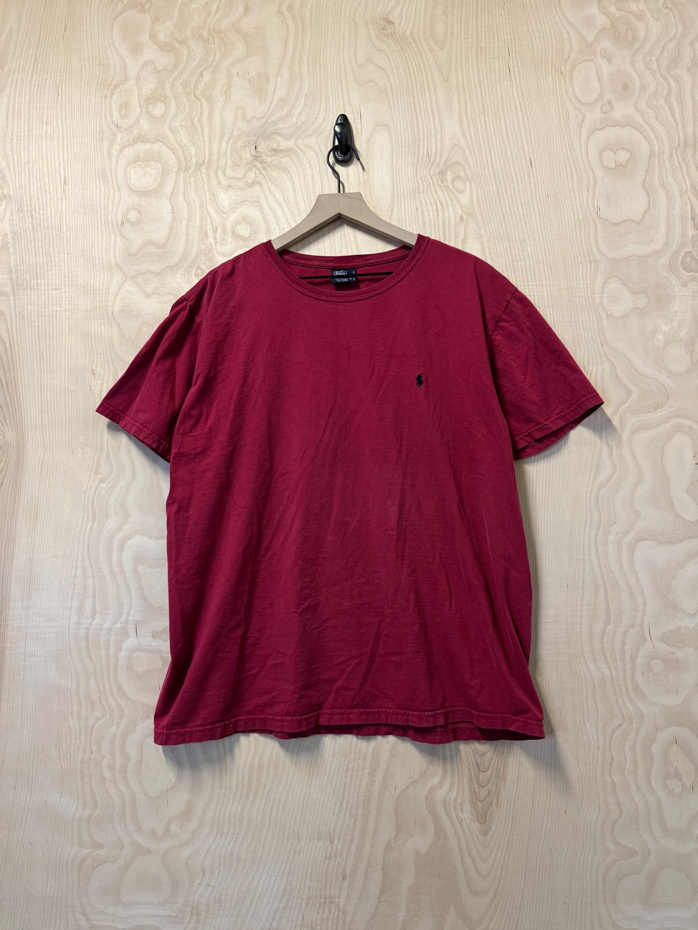 90年代ヴィンテージ ポロ ラルフローレン レッド コットン Tシャツ 