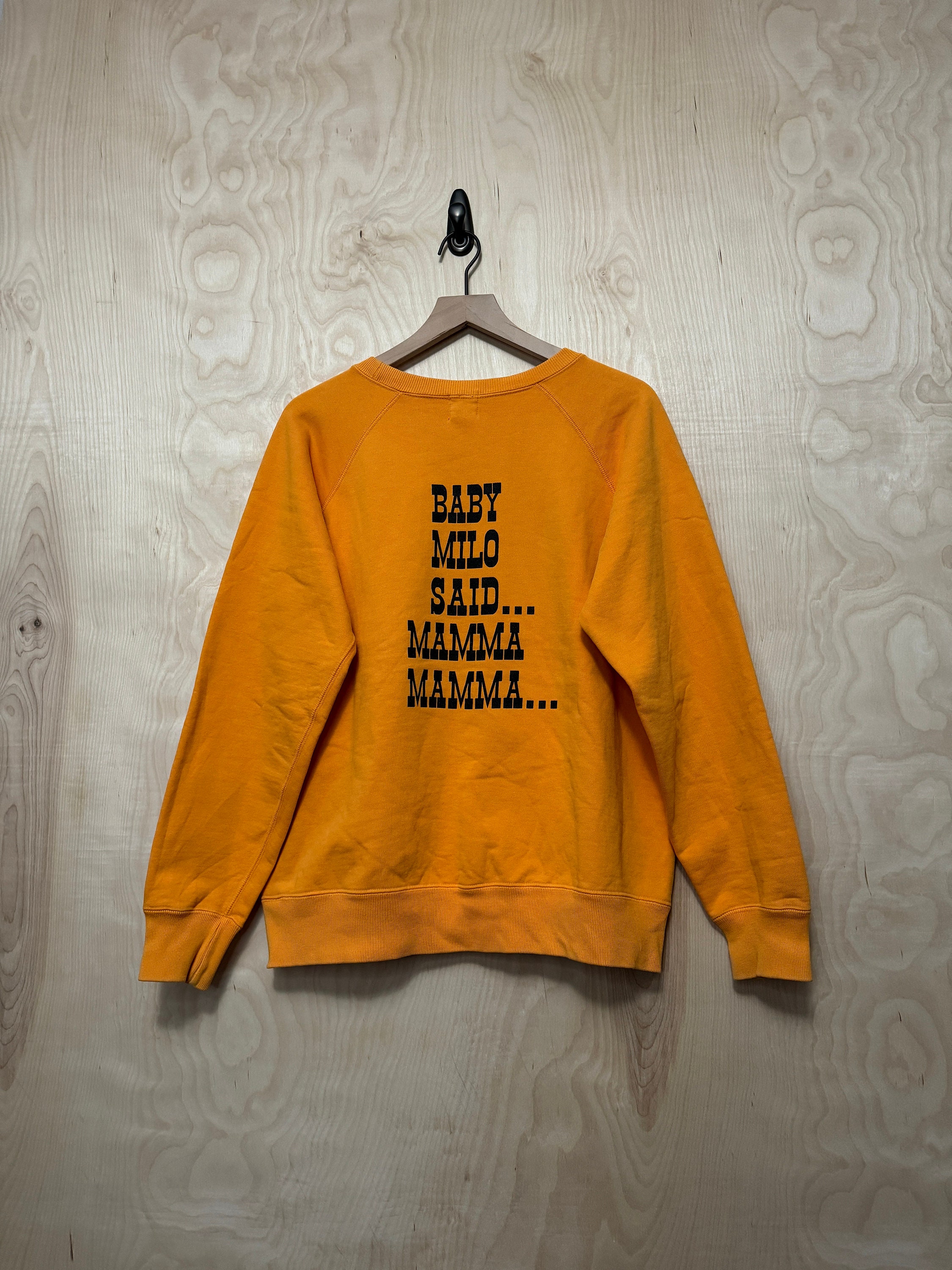 Vintage Y2K Bape Baby Milo Said Mamma Double Sided Orange Cotton