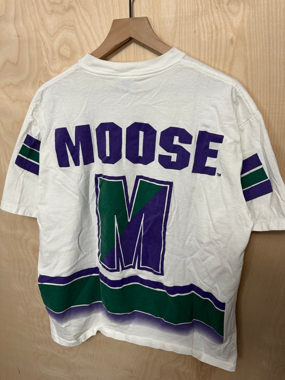 Vintage 90s Minnesota Moose Salem IHL Double Side… - image 5