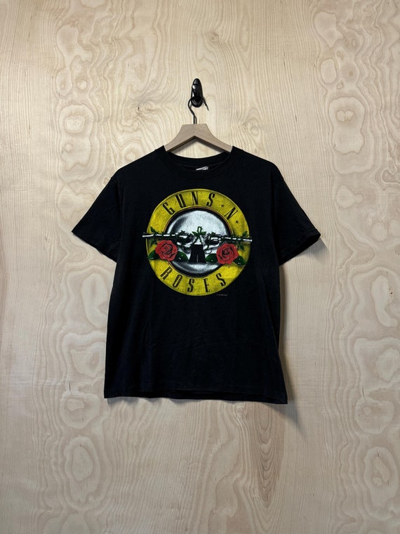 Buy Vintage 80s Guns N Roses Was Here Double Sided Graphic Black T 