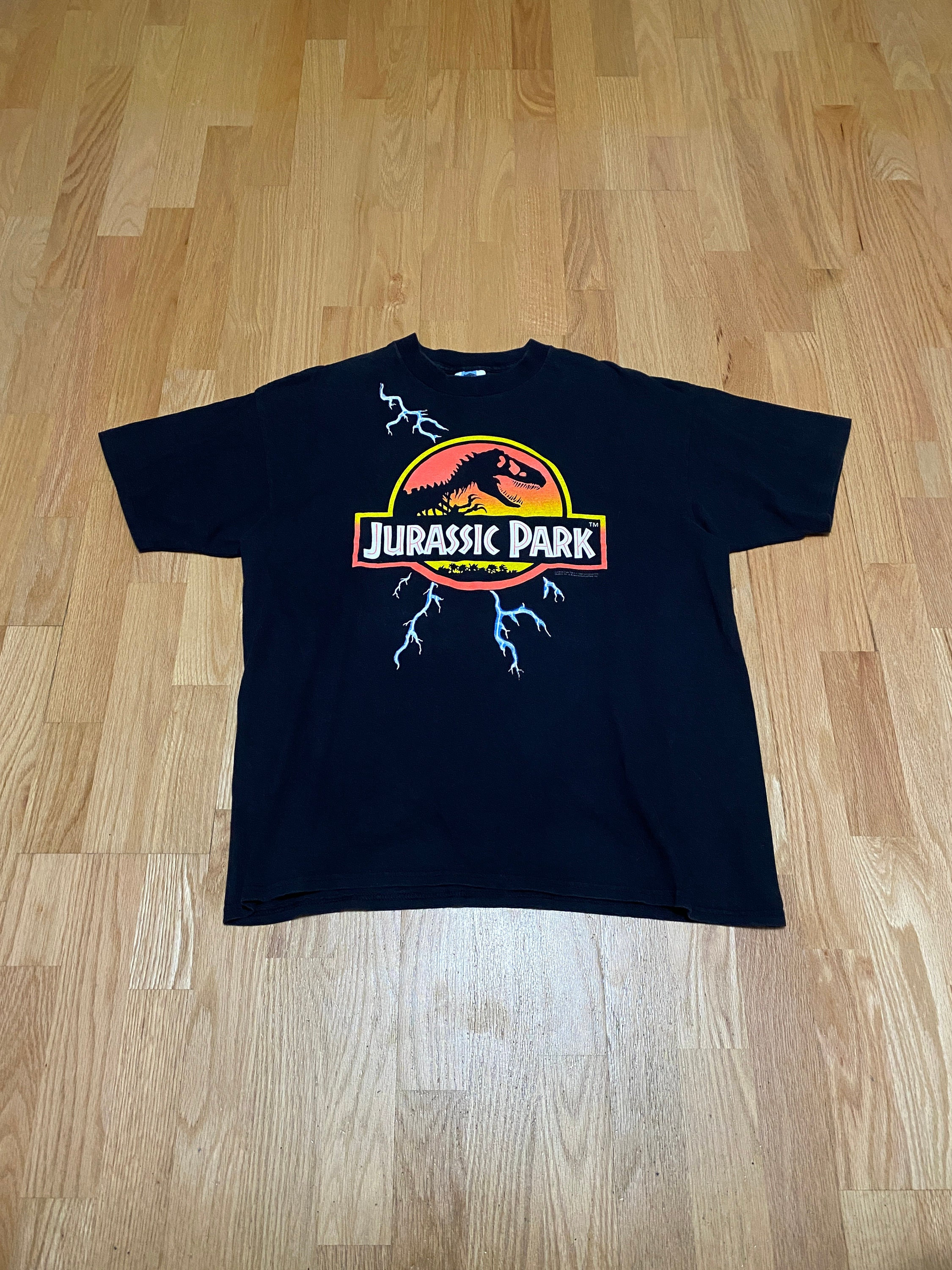 90s JurassicPark USA製　蓄光プリント　ムービーT Tシャツ 90s JurassicPark USA製 蓄光プリント ムービーT Tシャツ トップス