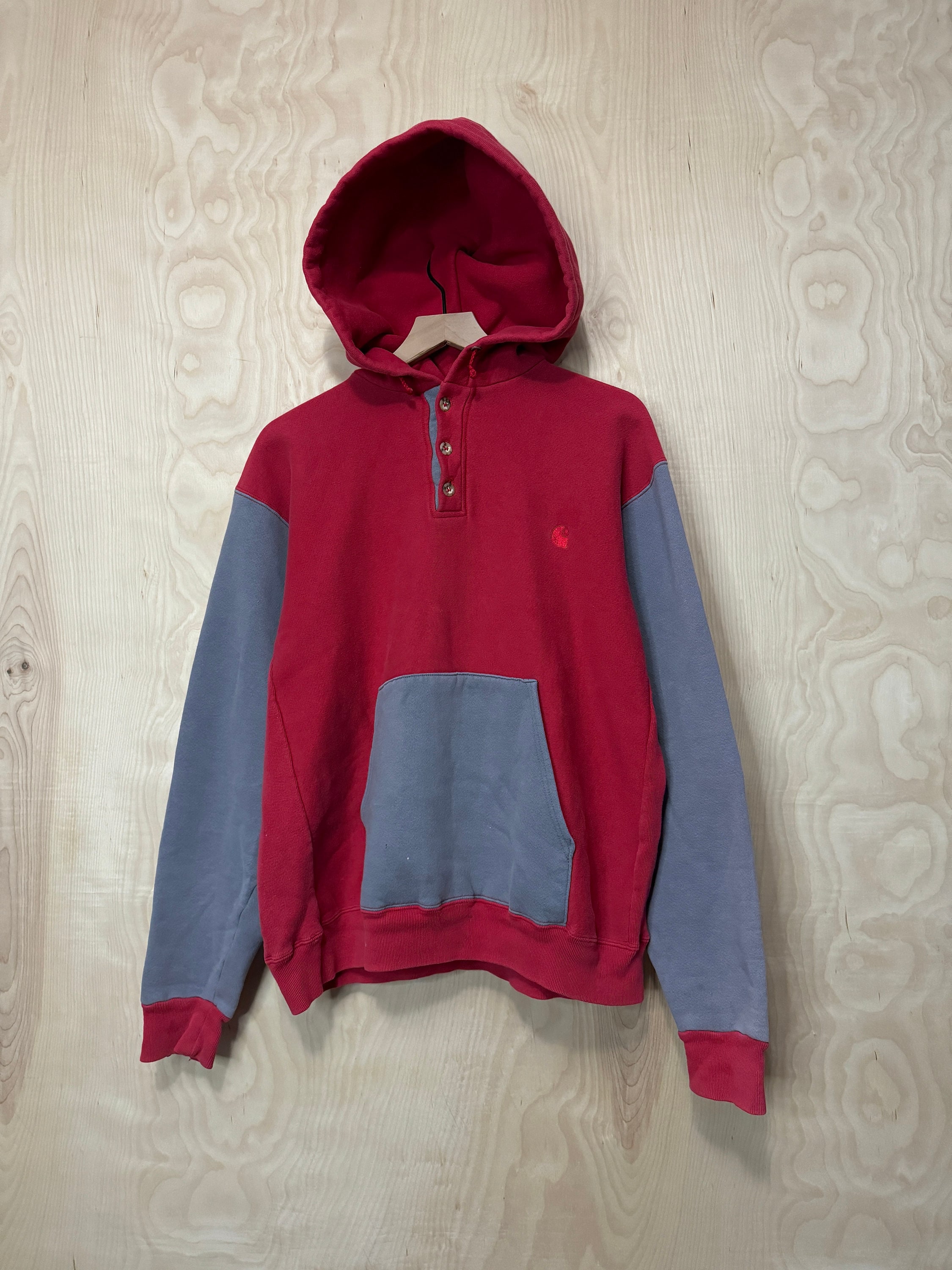 Vintage Two Tone Red Hoodie - Etsy