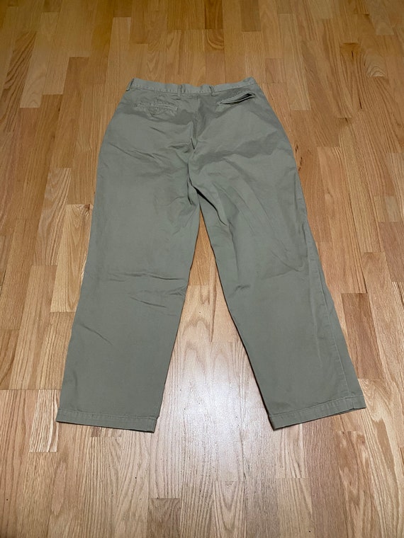 Vintage 90s Gap Khaki Chino Tan Cotton Trouser Pa… - image 4