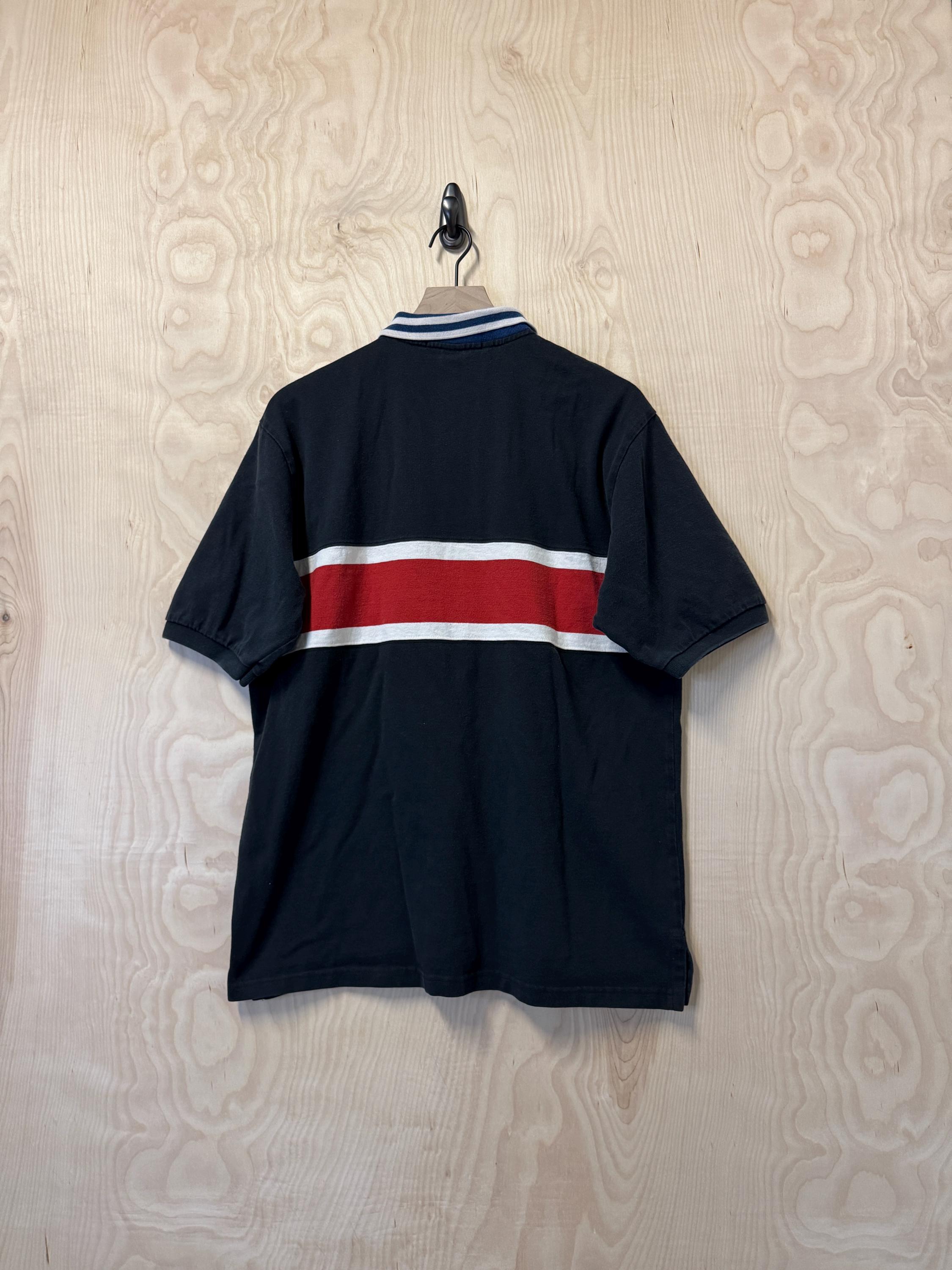 Vintage 90s Polo Sport Ralph Lauren Shield Black Multi Color
