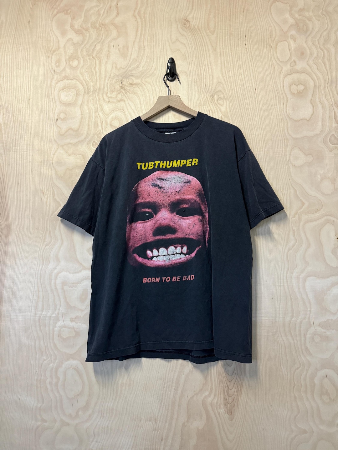 ビンテージ Chumbawamba Tシャツ XL natural born Vintage 90's Tubthumper Chumbawamba Born To Be Bad T-Shirt