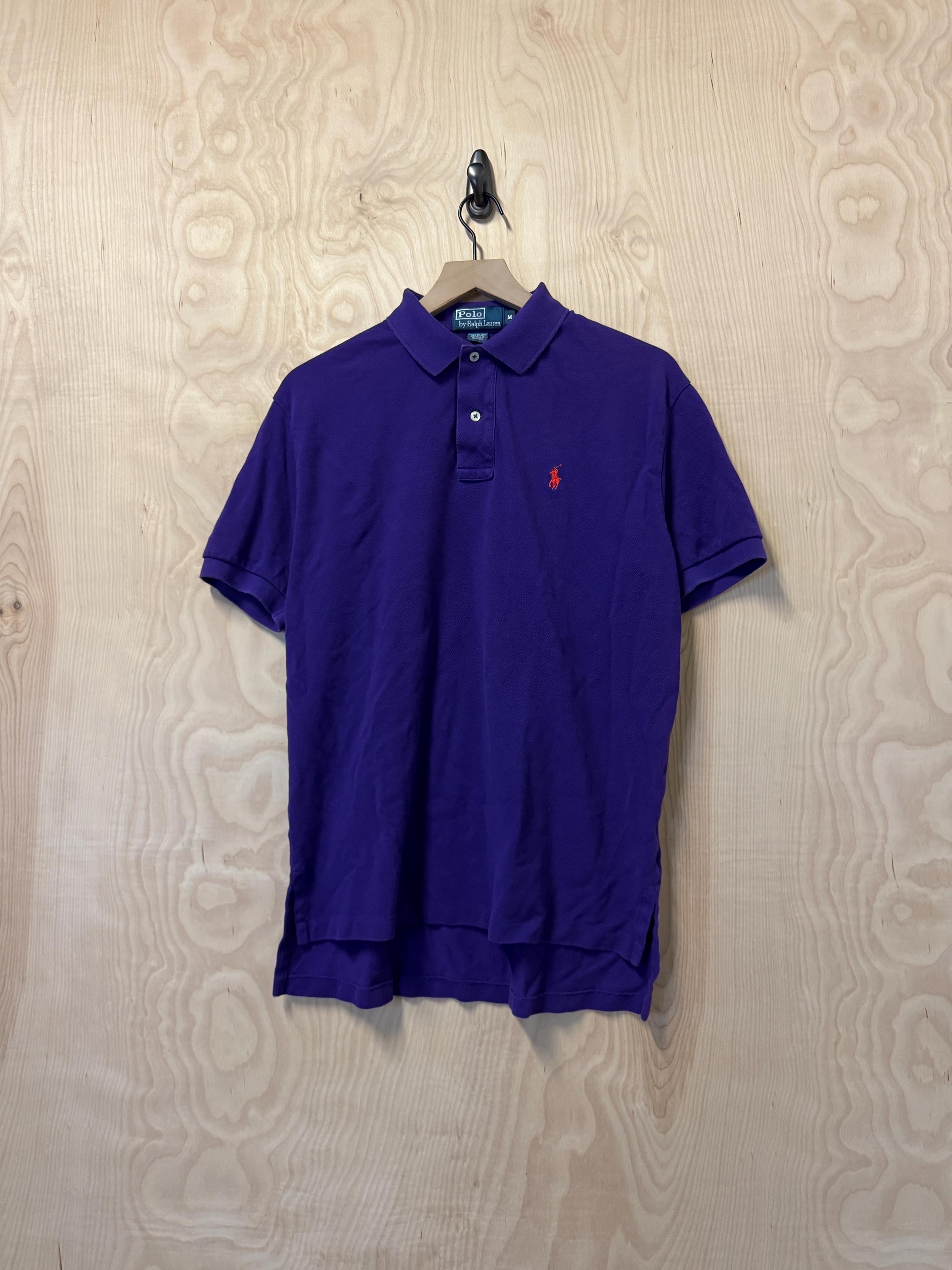 Vintage Y2K Polo Ralph Lauren Purple Cotton Short Sleeve Polo