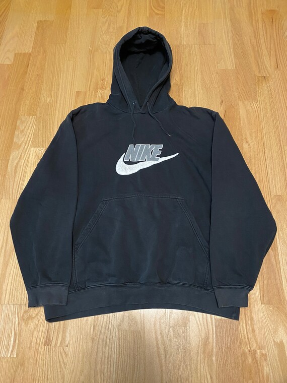 Vintage Y2K Nike Black Swoosh Logo Spell Out Black Pull Over - Etsy