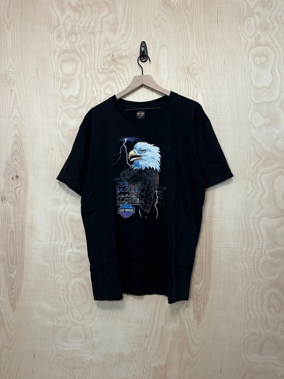 Vintage 90s Harley Davison the Eagle Soars Alone San Antonio Texas