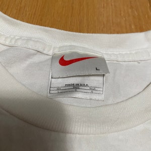 Vintage 90s Nike Air Max TN Tuned Air Logo White Cotton T Shirt size Large Made in USA image 3