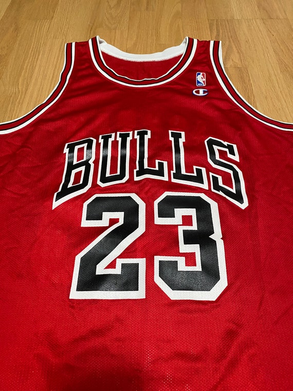 Champion NBA Chicago Bulls #23 Michael Jordan Striped Basketball