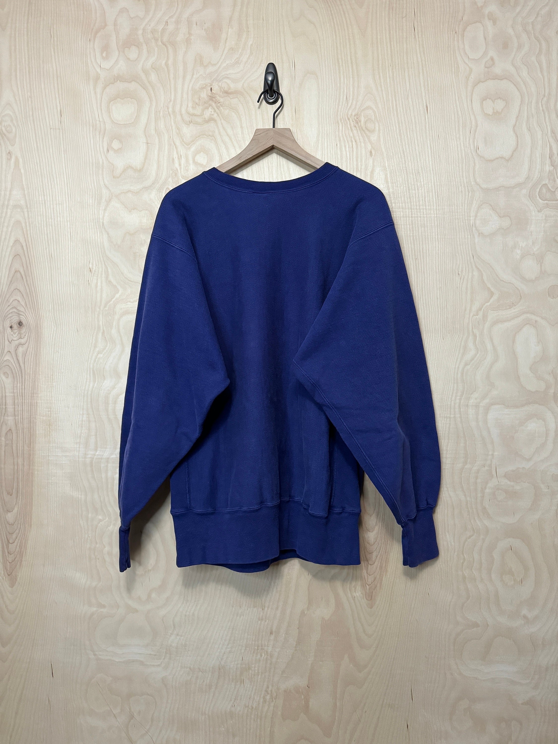 Vintage 90s Champion Reverse Weave Stitched C Spell Out Navy