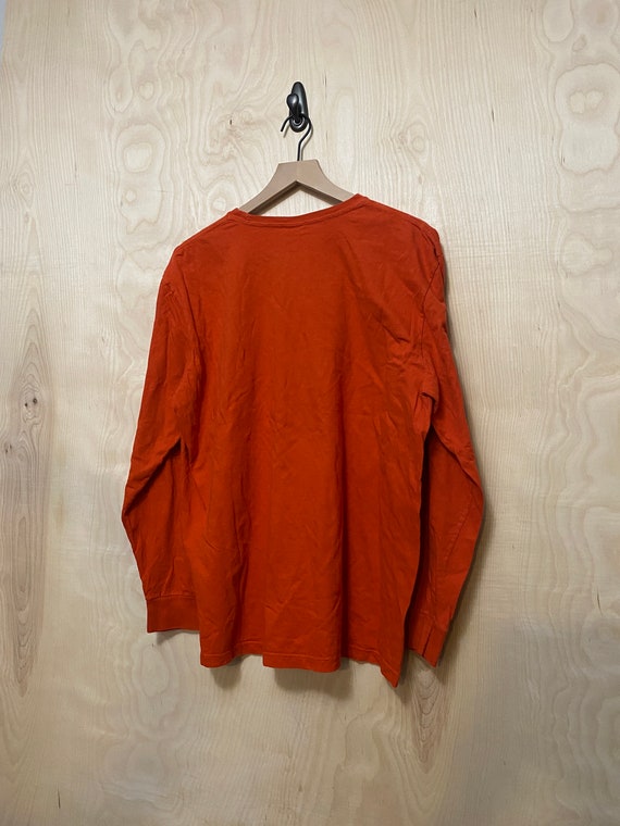 Vintage Polo Ralph Lauren Orange Cotton Long Slee… - image 4