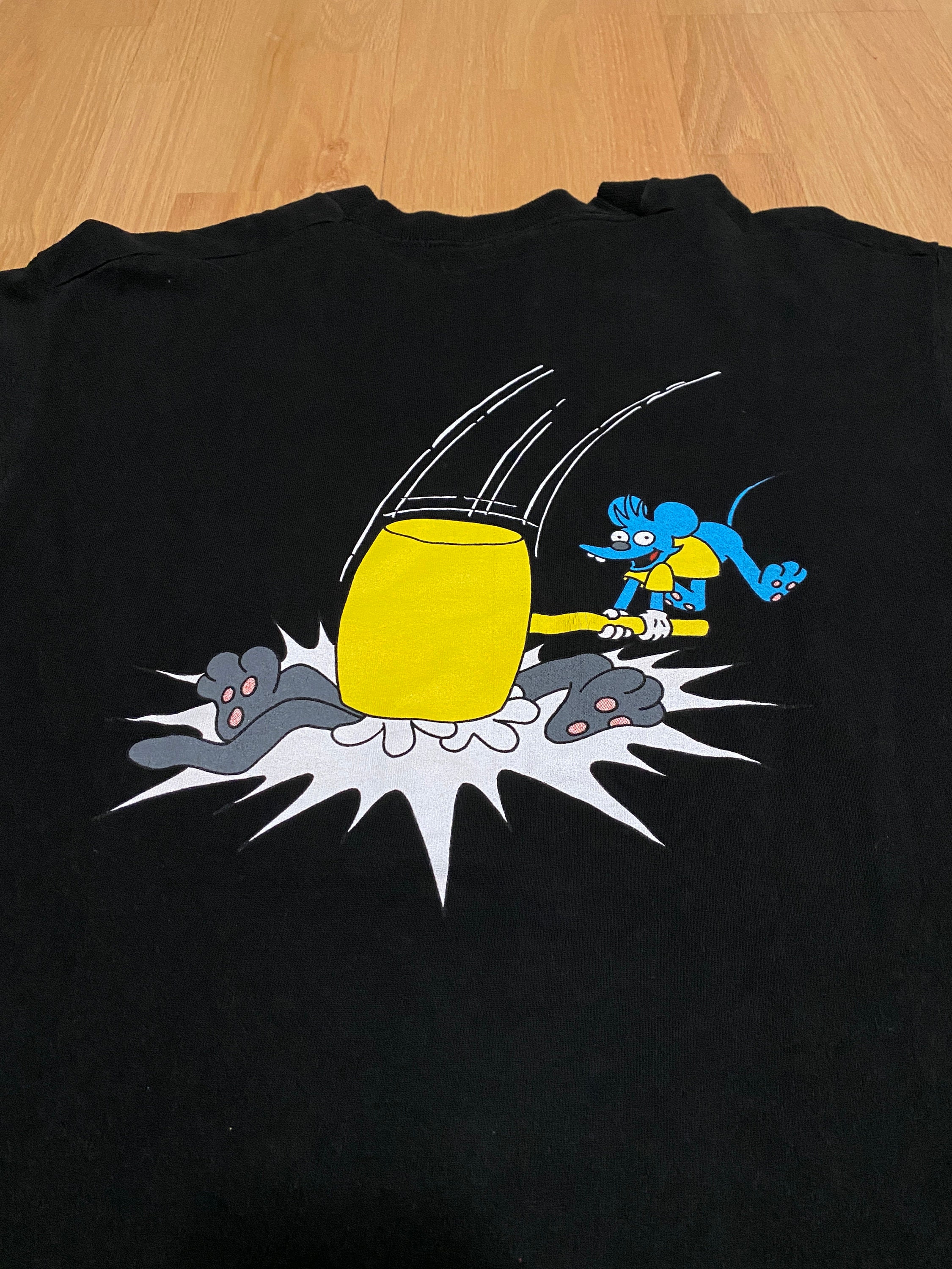 Vintage s the Itchy and Scratchy Show Simpsons Double Sided   Etsy