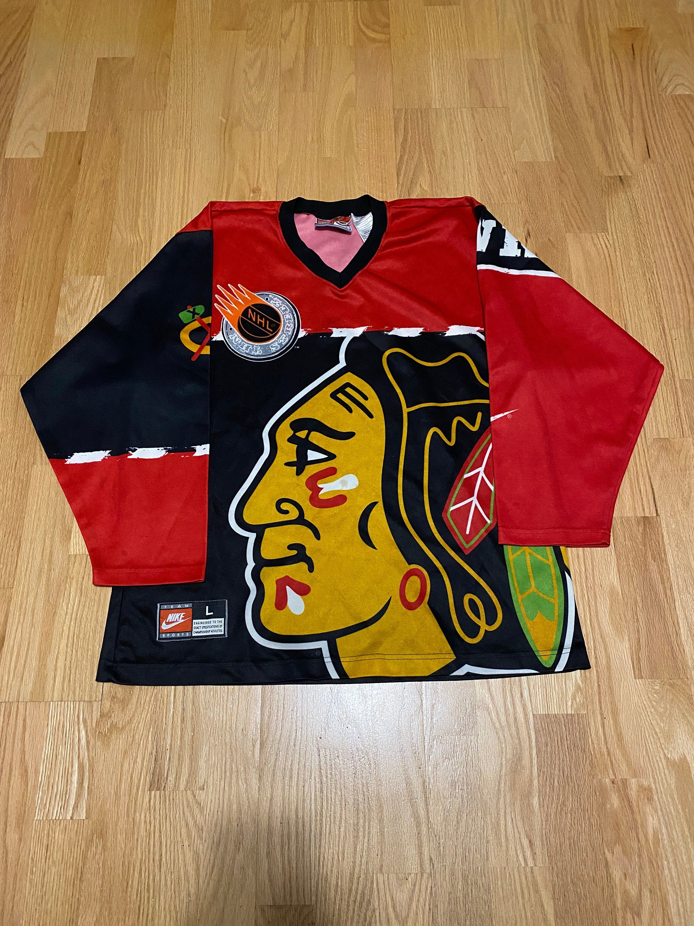 Chicago Blackhawks Nike Street Hockey Spiderman Jersey