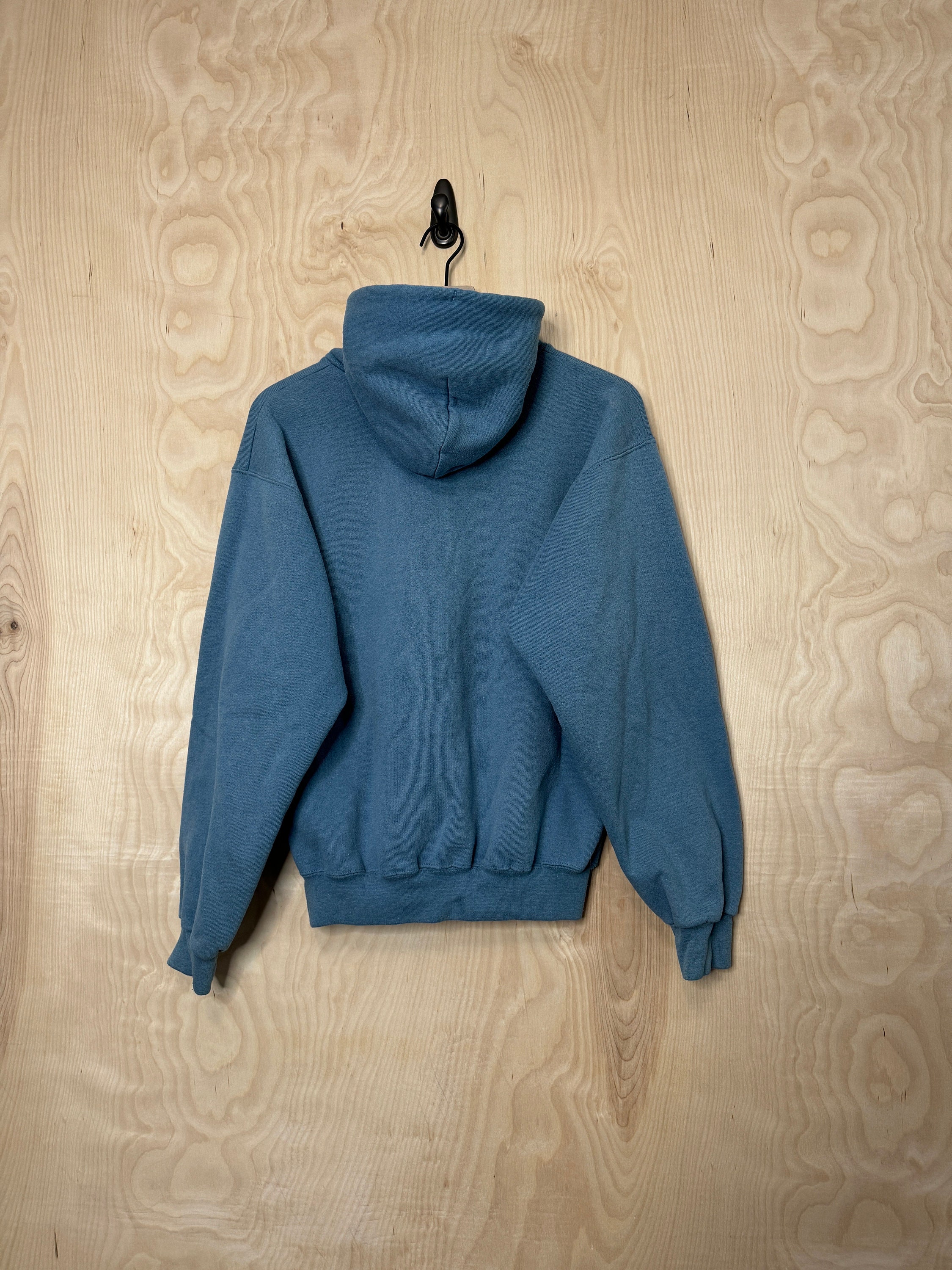 Vintage Y2K Champion Spell Out Blue Hoodie Sweatshirt Size