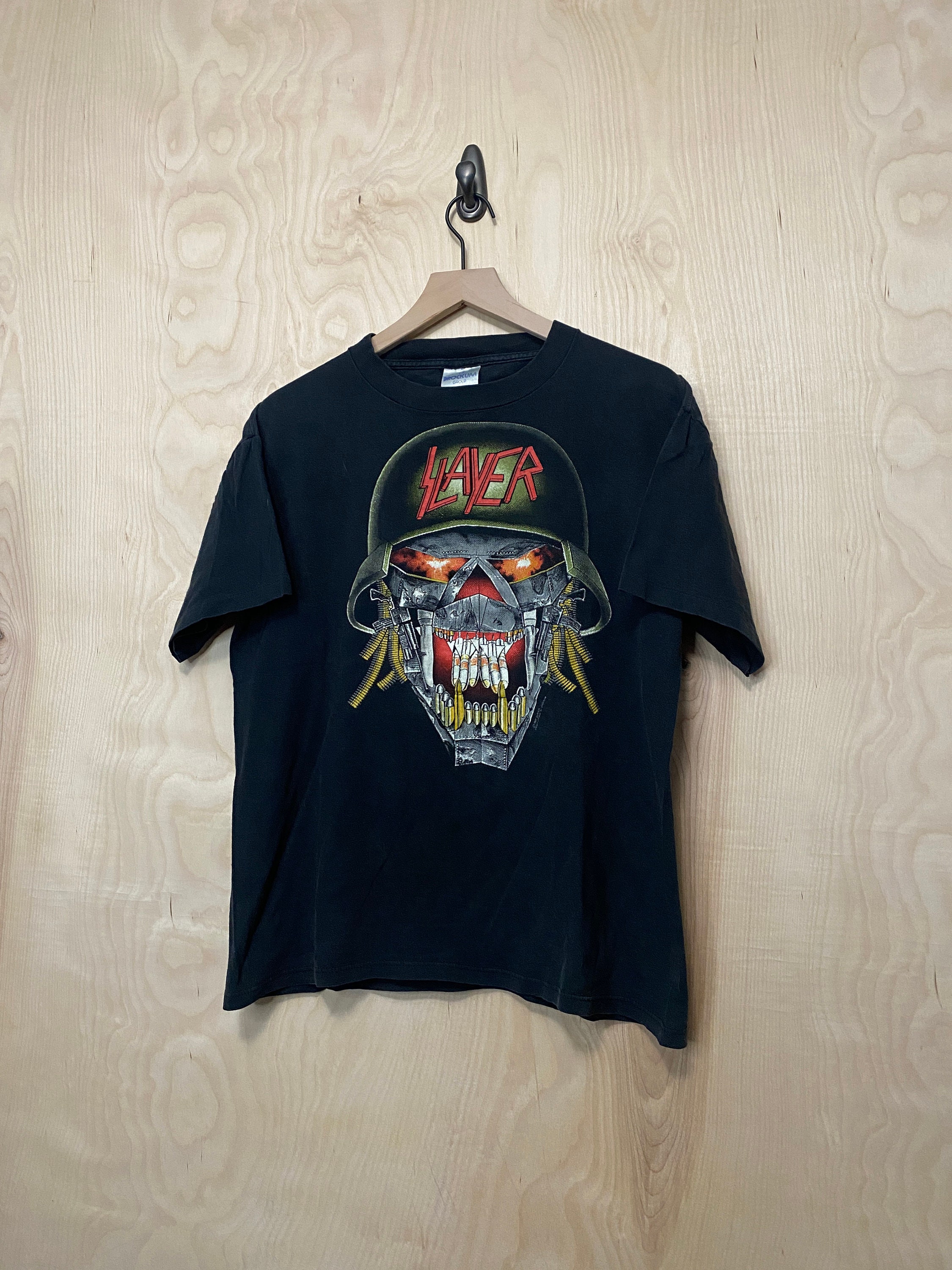 100％品質 Slayer Vintage Clash T Cotton Black Tour 1991 Titans the of ミュージシャン