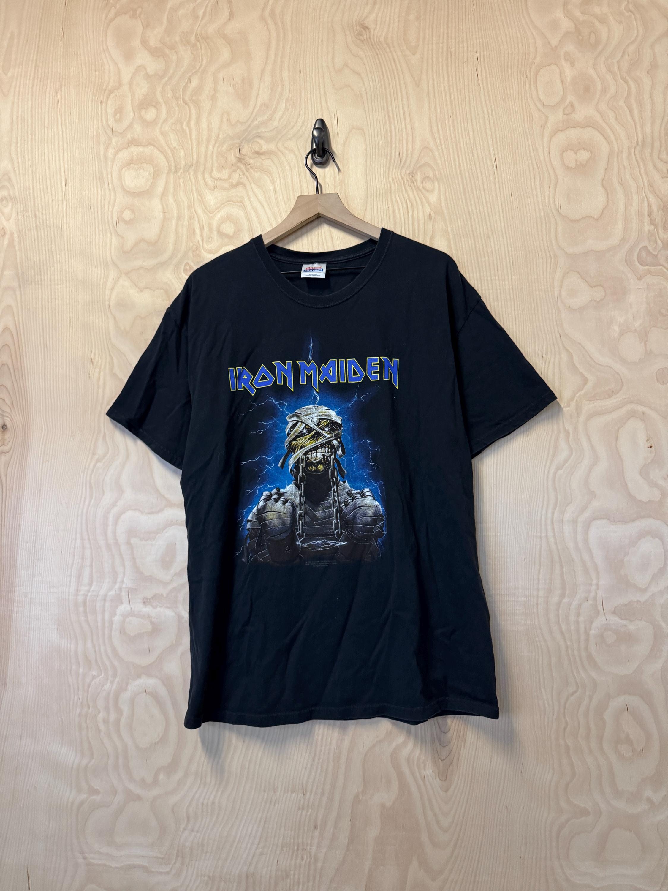 Vintage Y2K Iron Maiden World Sacrifice Tour Double Sided Graphic