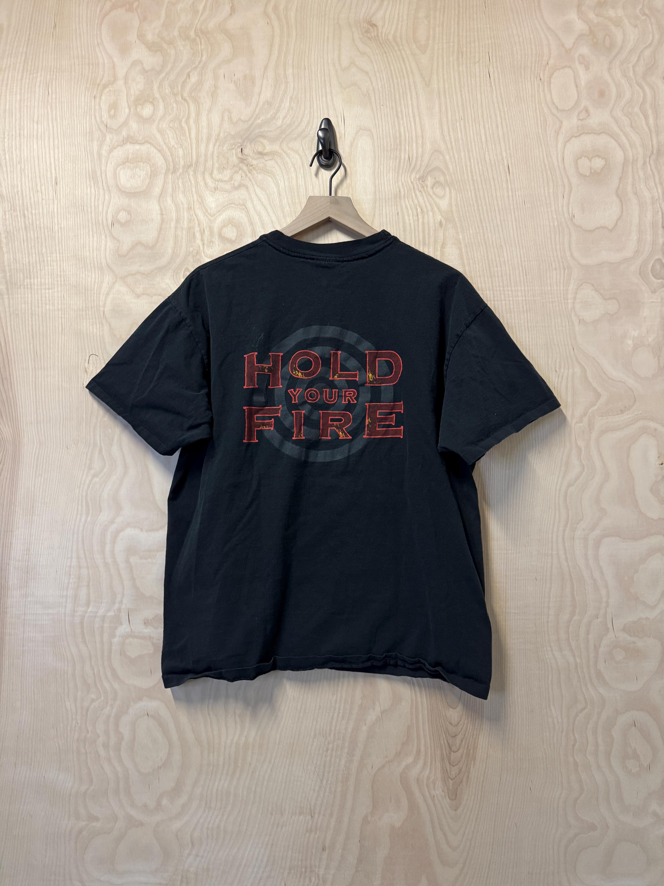 Vintage 90s Firehouse Hold Your Fire Double Sided Graphic