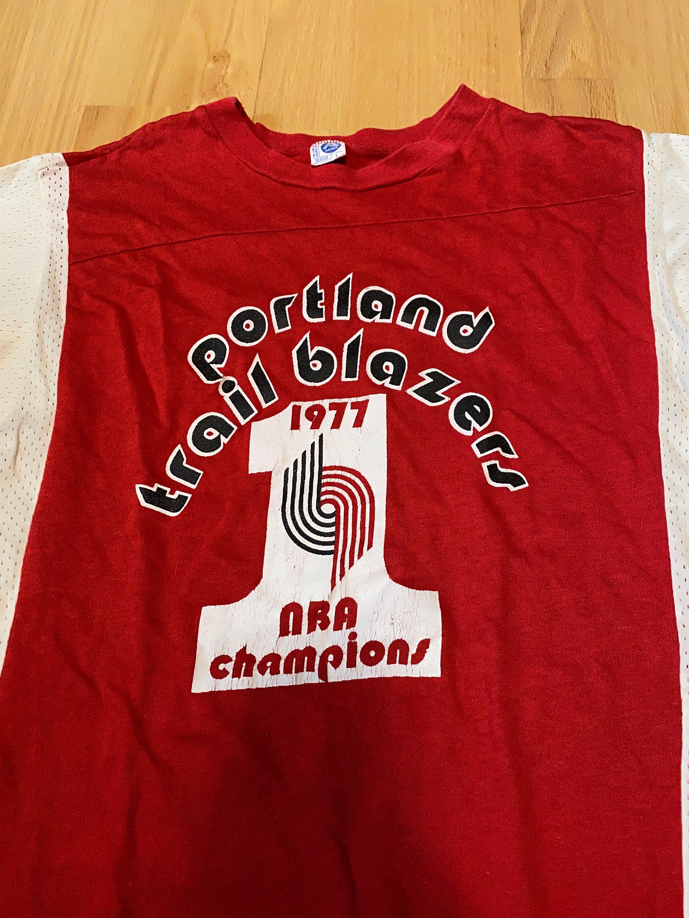 Vintage 1977 Portland Trail Blazers CAMPEONES de la NBA Rojo Etsy España