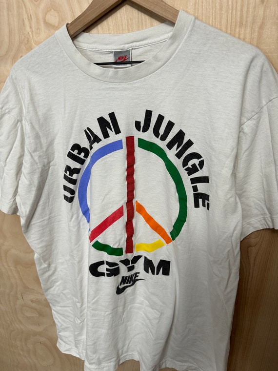Vintage 90s Nike Urban Jungle Gym Spike Lee Peace Logo