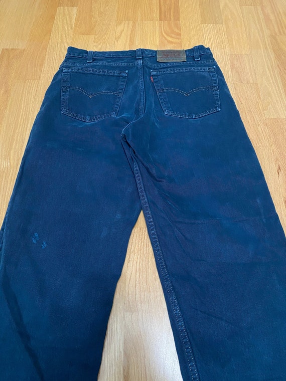 Vintage 90s Levis 550 Relaxed Fit Tapered Leg Navy