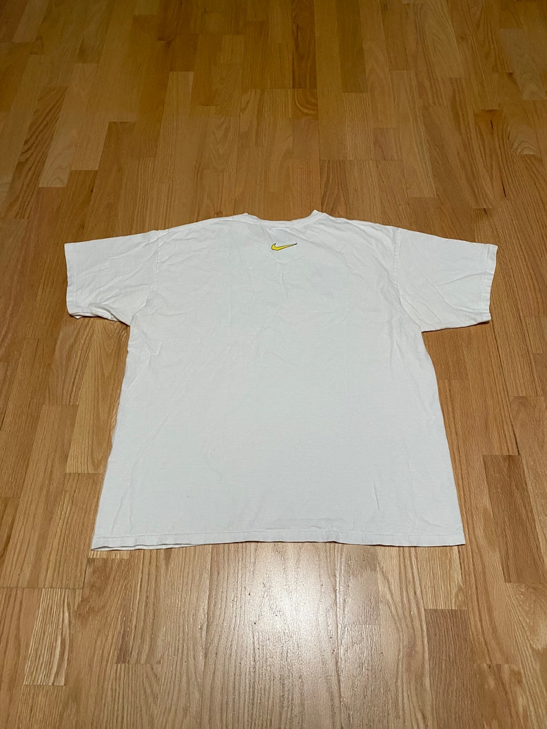 Vintage 90s Nike Air Max TN Tuned Air Logo White Cotton T Shirt size Large Made in USA image 6