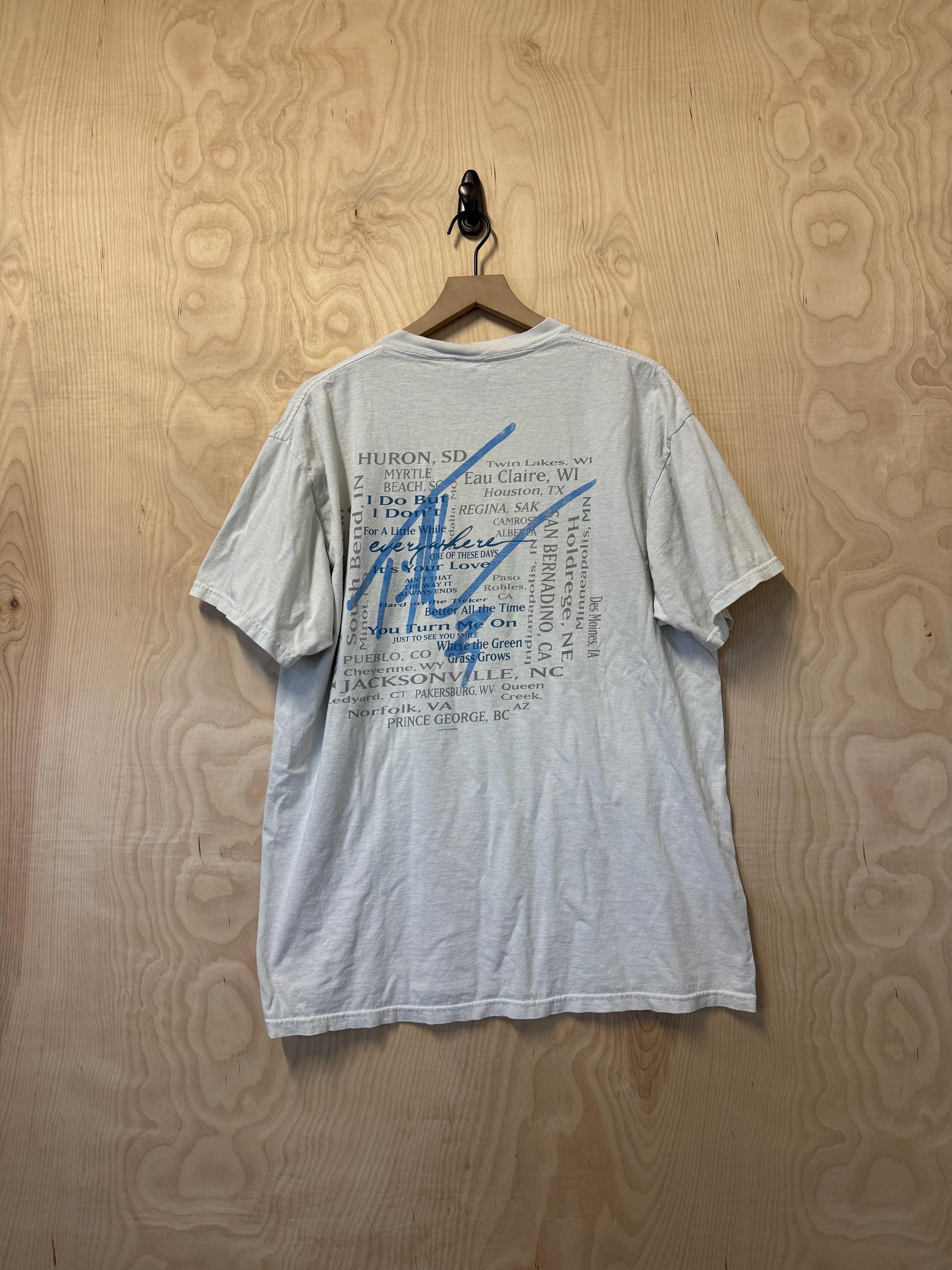 Vintage Tim Mcgraw Everywhere Double Sided Graphic White T Shirt
