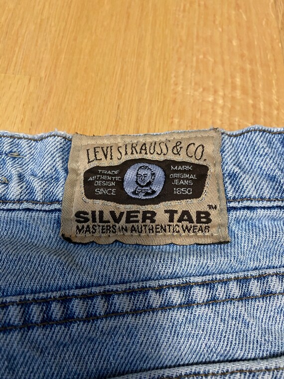 Vintage Levis 550 Silver Tab Button Fly 