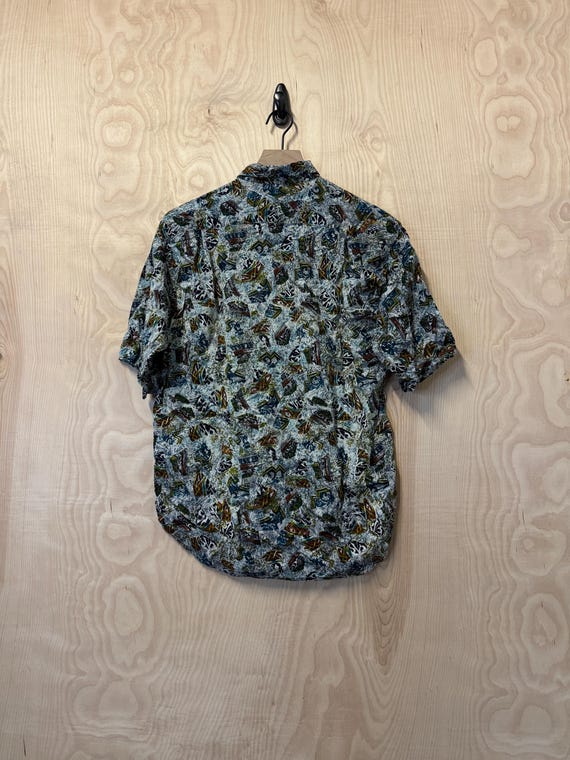 Vintage Format Abstract All Over Pattern White Mu… - image 4