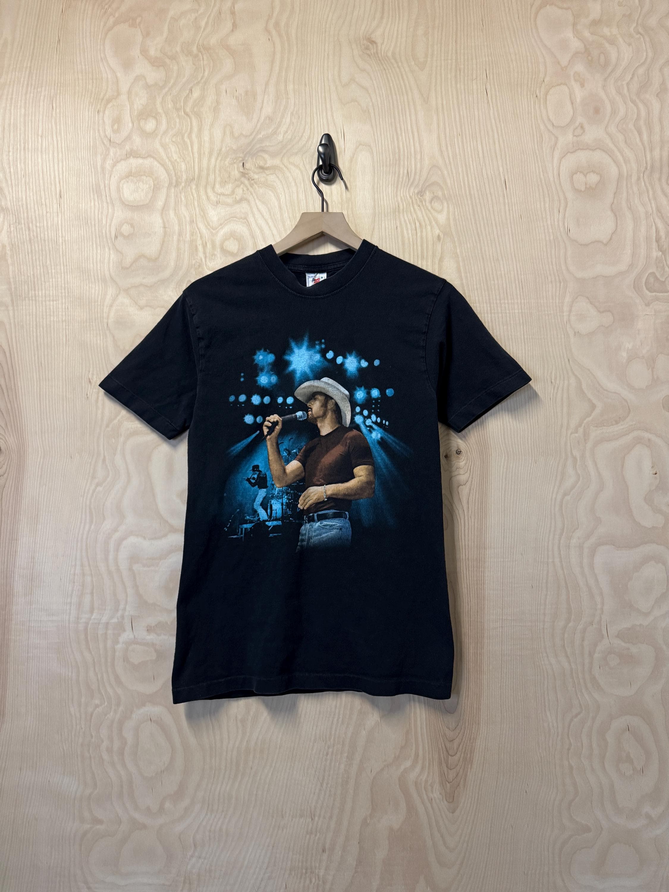 Vintage 90s Tim Mcgraw Double Sided Graphic Black Cotton T Shirt