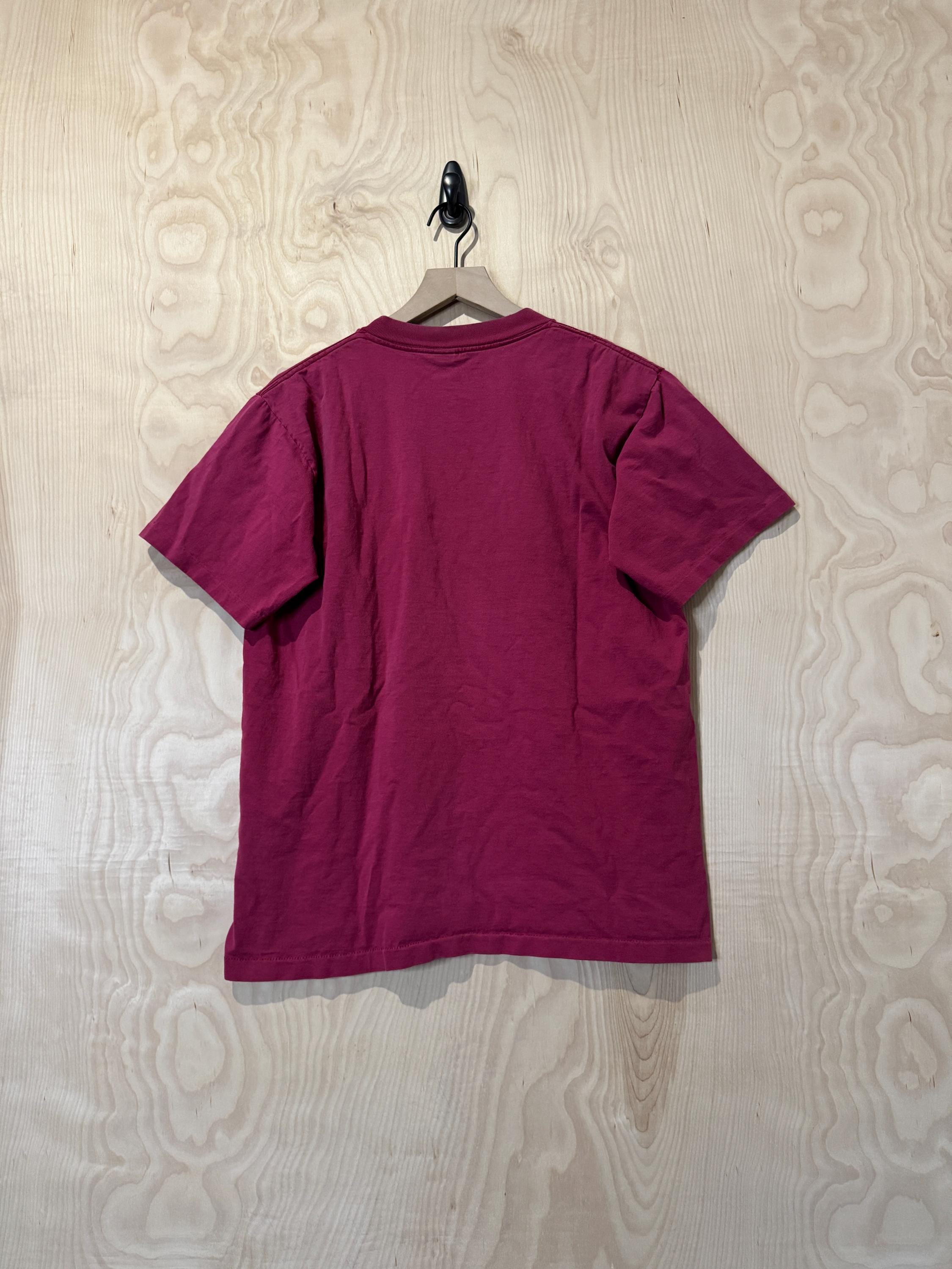 Vintage 90s Cats San Francisco Art Graphic Maroon Cotton T Shirt