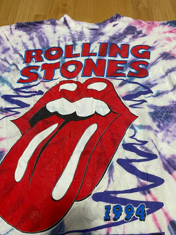 Vintage 90s Rolling Stones Voodoo Lounge Tour Parking Lot Tie Dye