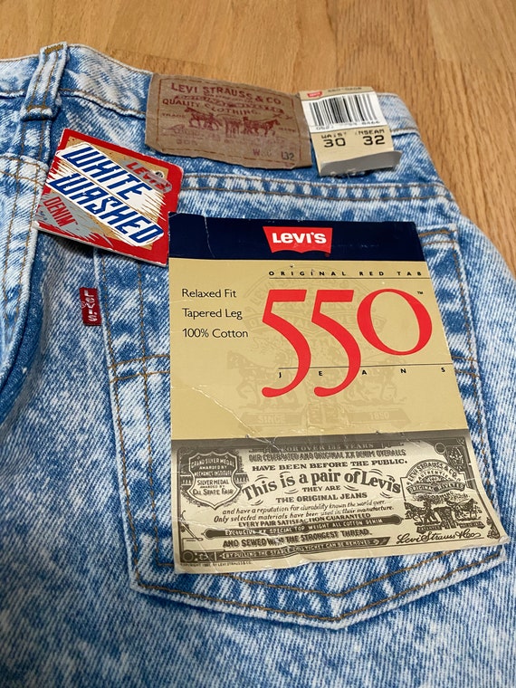Vintage 90s NWT Levis 550 Relaxed Fit Tapered Leg… - image 7